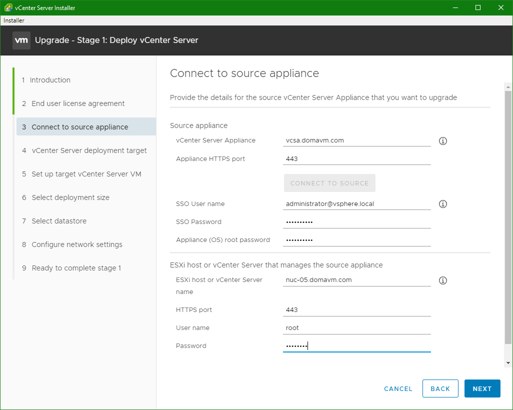 domalab.com VCSA 7.0u1 upgrade 05