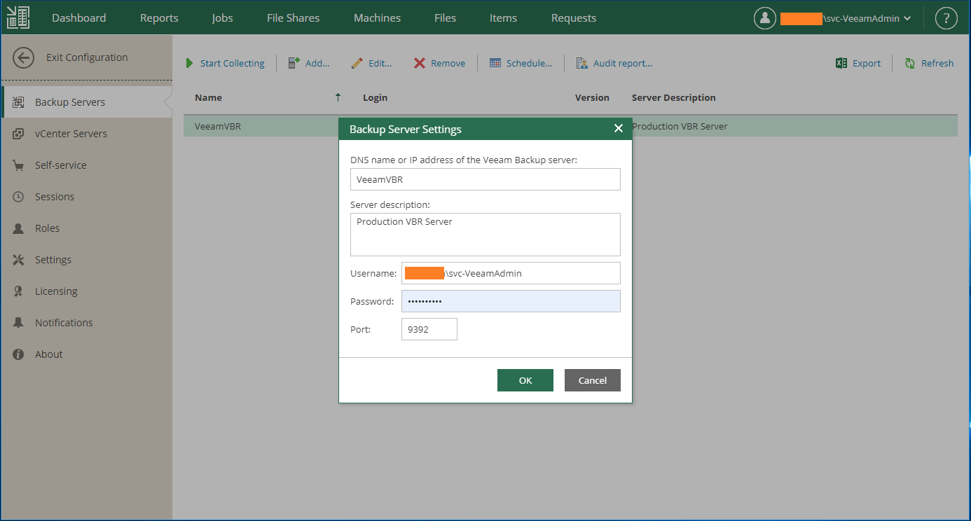 domalab.com Veeam BEM setup 002