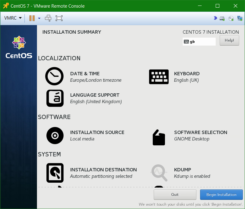 Linux CentOS 7 install on VMware vSphere with open-vm-tools 17 – domalab